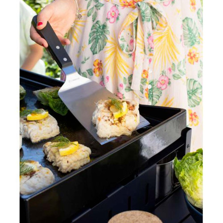 Maxi spatule pour plancha longue en inox- Le Marquier