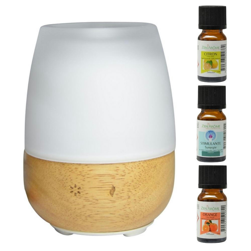 COFFRET - Diffuseur d'Huile Essentielle Jolisia et 3 Huiles Belle Journée