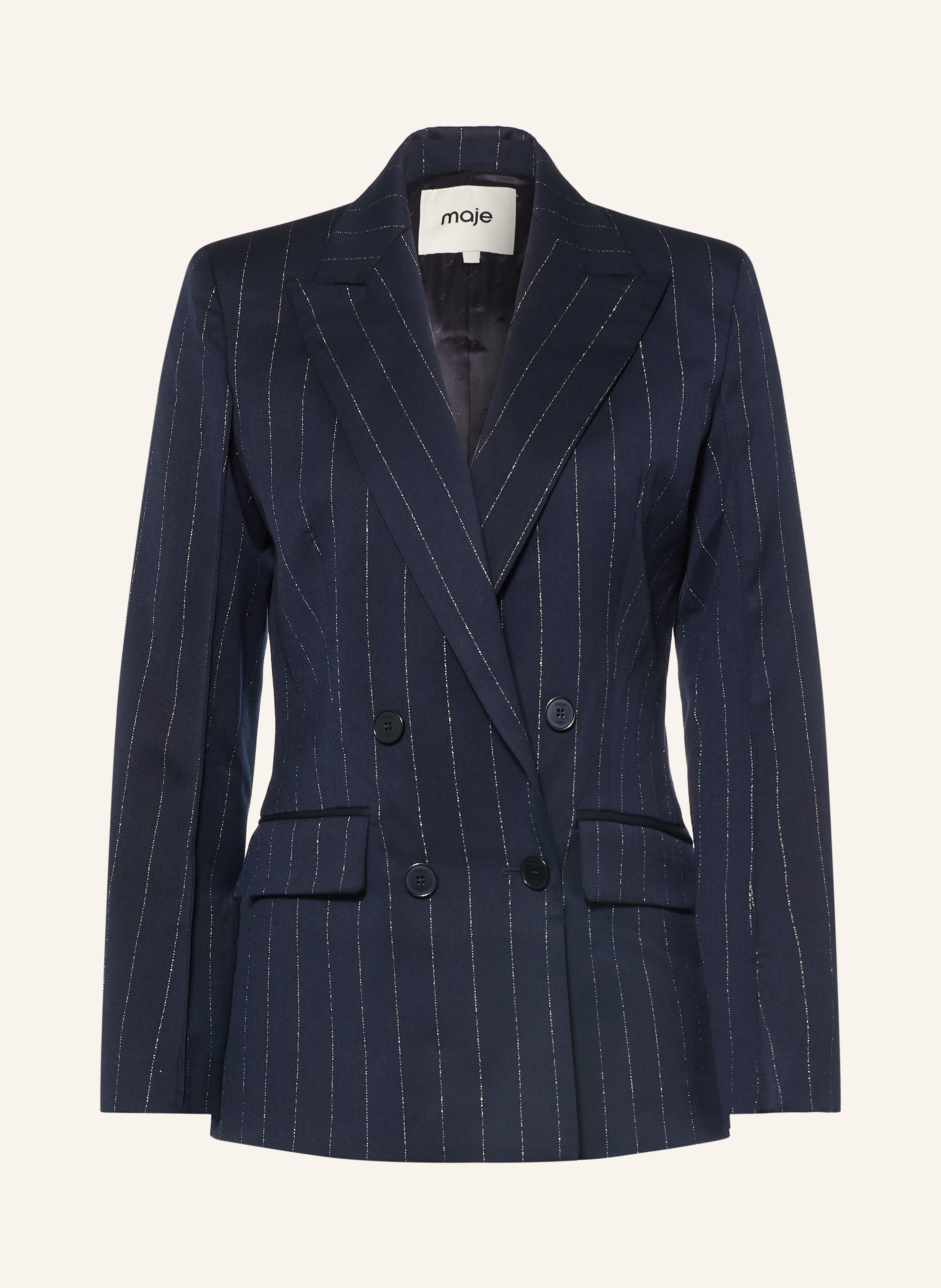 maje Blazer mit Glitzergarn