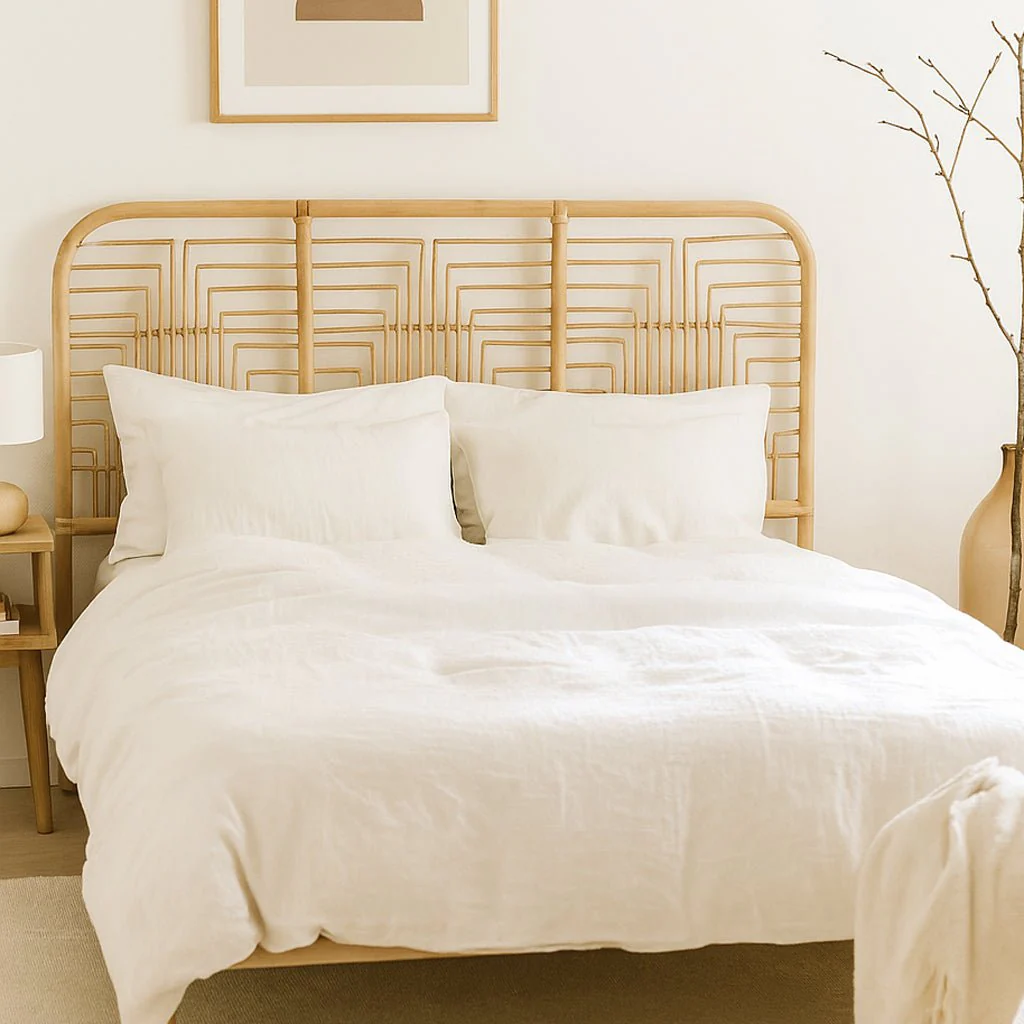 Cabeceira Cama Rattan Retangular 183x4x114 SERENA