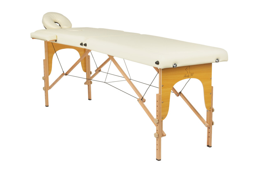 Łóżko do masażu FUNFIT HOME&GARDEN stół 2 segmentowy drewniany XXL  torba