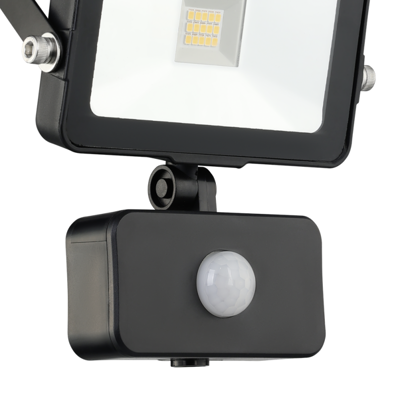 Projecteur LED solaire Villagrappa avec détecteur de mouvement noir 15 x 0,03 W EGLO