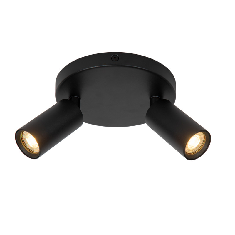 Spot Ritmo noir GU10 2 x 35 W LUCIDE