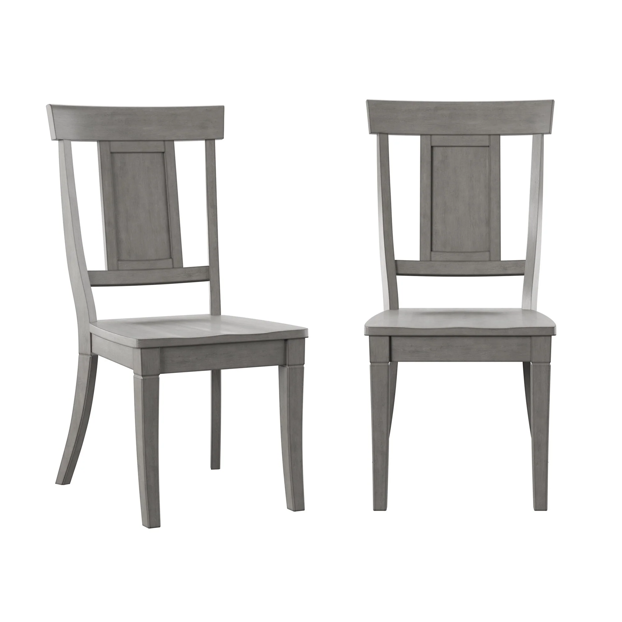 Ronda Panel Back Wood Dining Chairs (Set of 2)