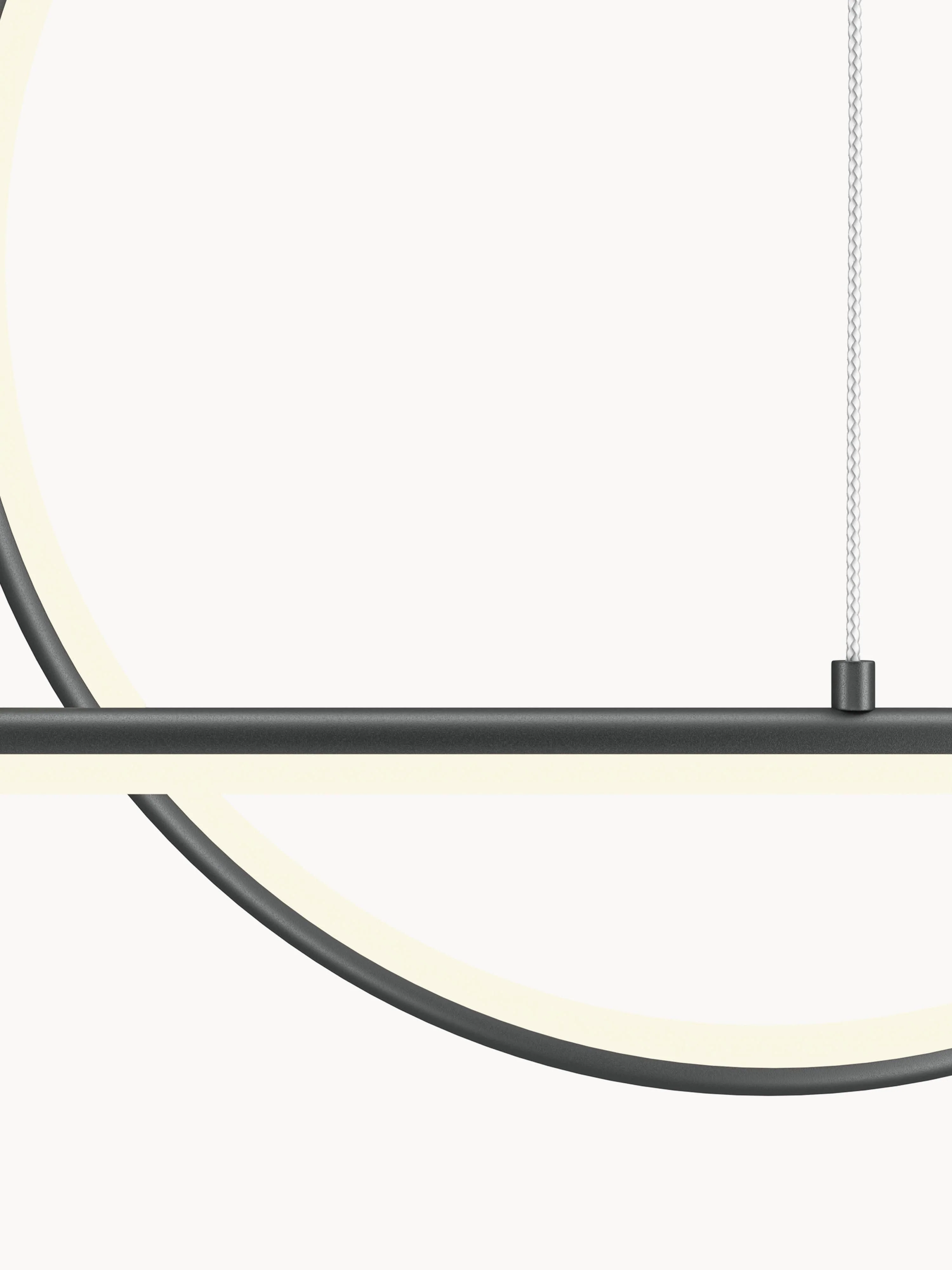 Dimmbare LED-Pendelleuchte Halo mit Farbwechsel und Fernbedienung