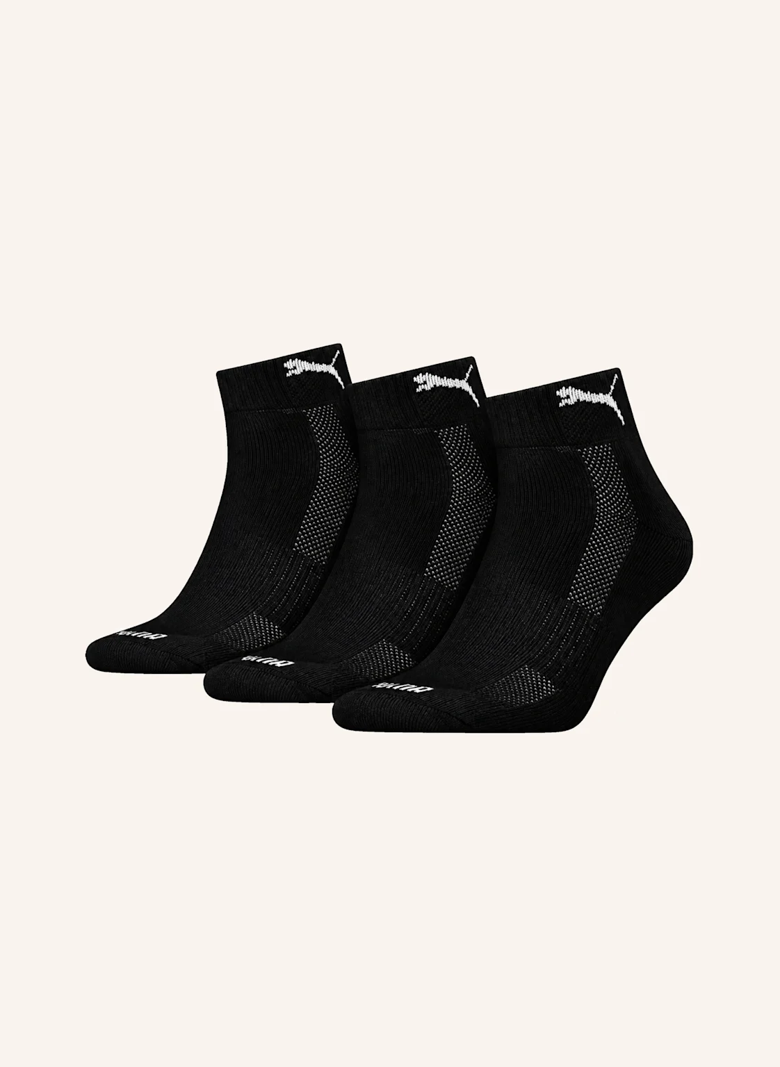 PUMA Socken QUARTER CUSHIONED 3-PACK