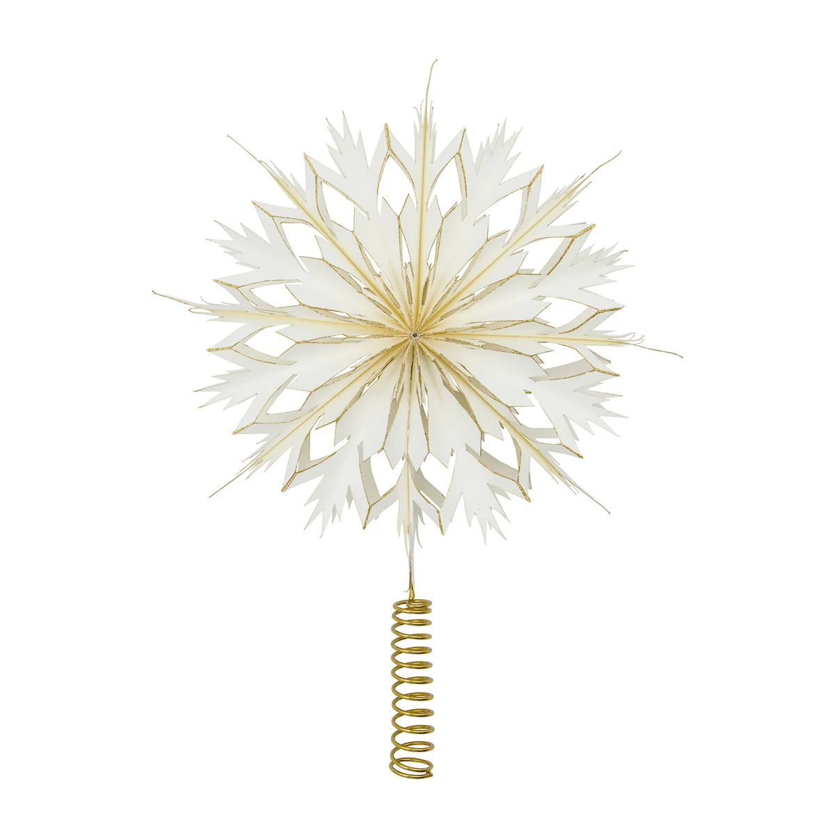 House Doctor - Alsta Weihnachtsbaumstern, Ø 25 cm, weiß / gold