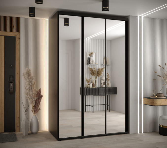 Szafa przesuwna 60 Cannes 2 160 czarny czarny czarny