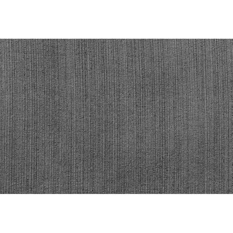 Living Room Furniture Tufted Ottoman Linen Like Fabric 1pc Ottoman Cushion Nail heads Wooden Legs