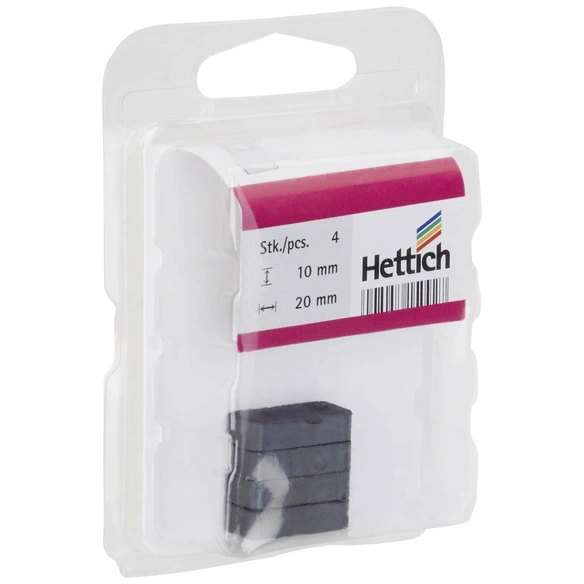 Pinnwandmagnet, schwarz, 4 Stück