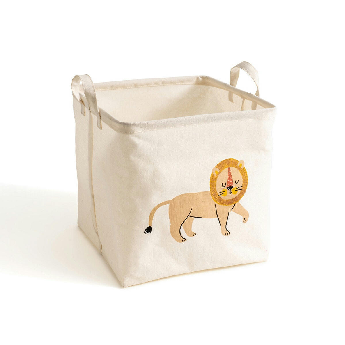 Panier cube motif lion, Junglito
