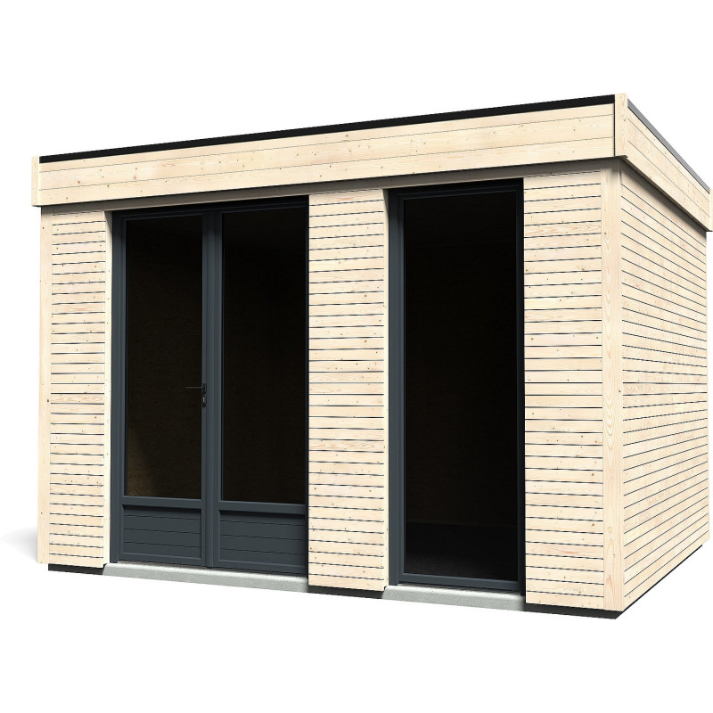 Abri de jardin en bois Décor Home 3,48 x 2,82 m DÉCOR ET JARDIN