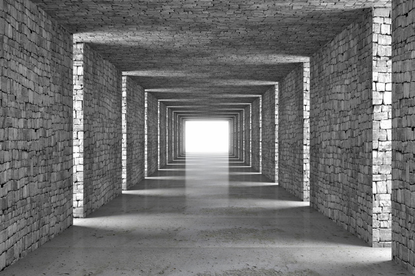 Fototapeta Do Biura Kamienny Tunel Efekt 3D 90x60cm