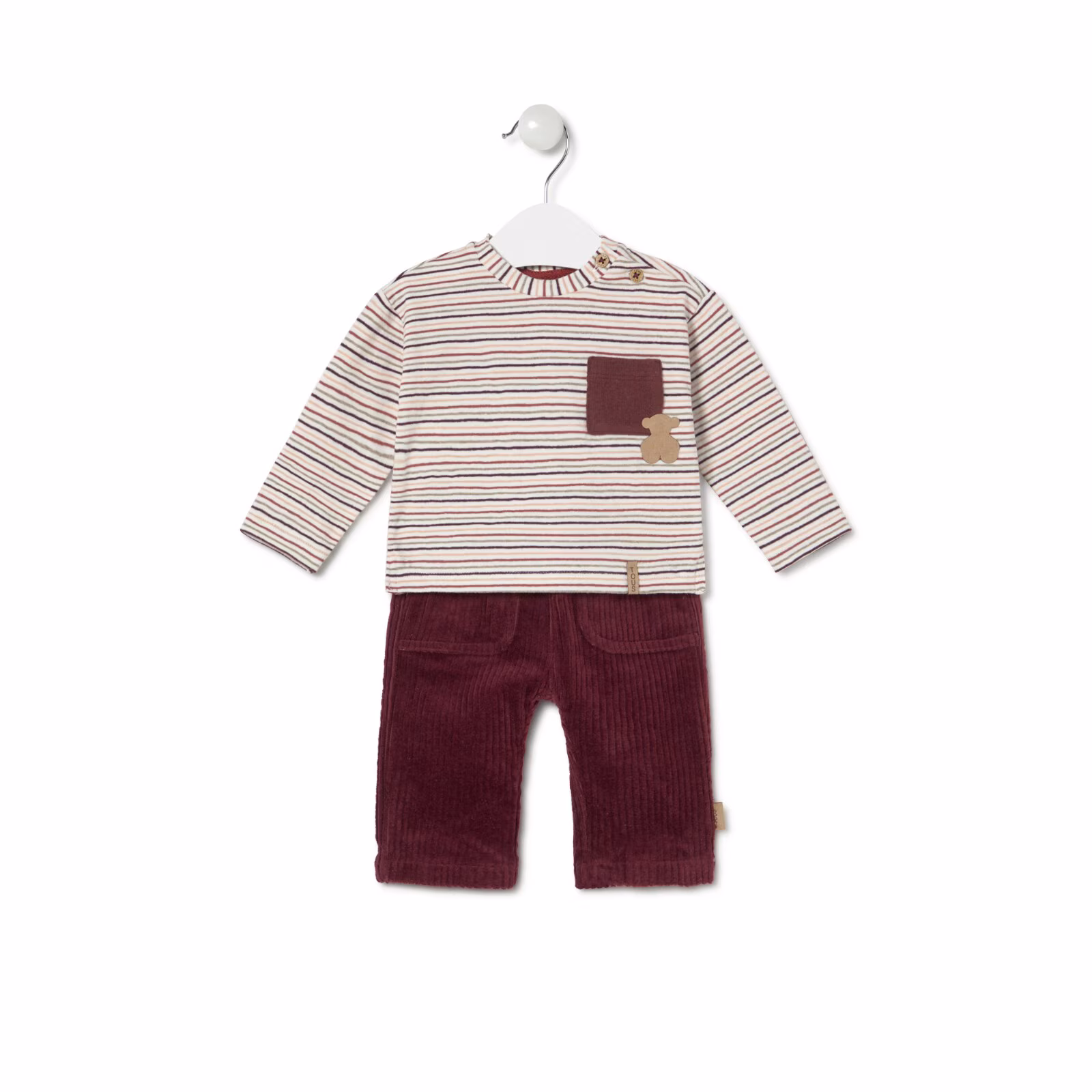Conjunto de niño Garnet granate