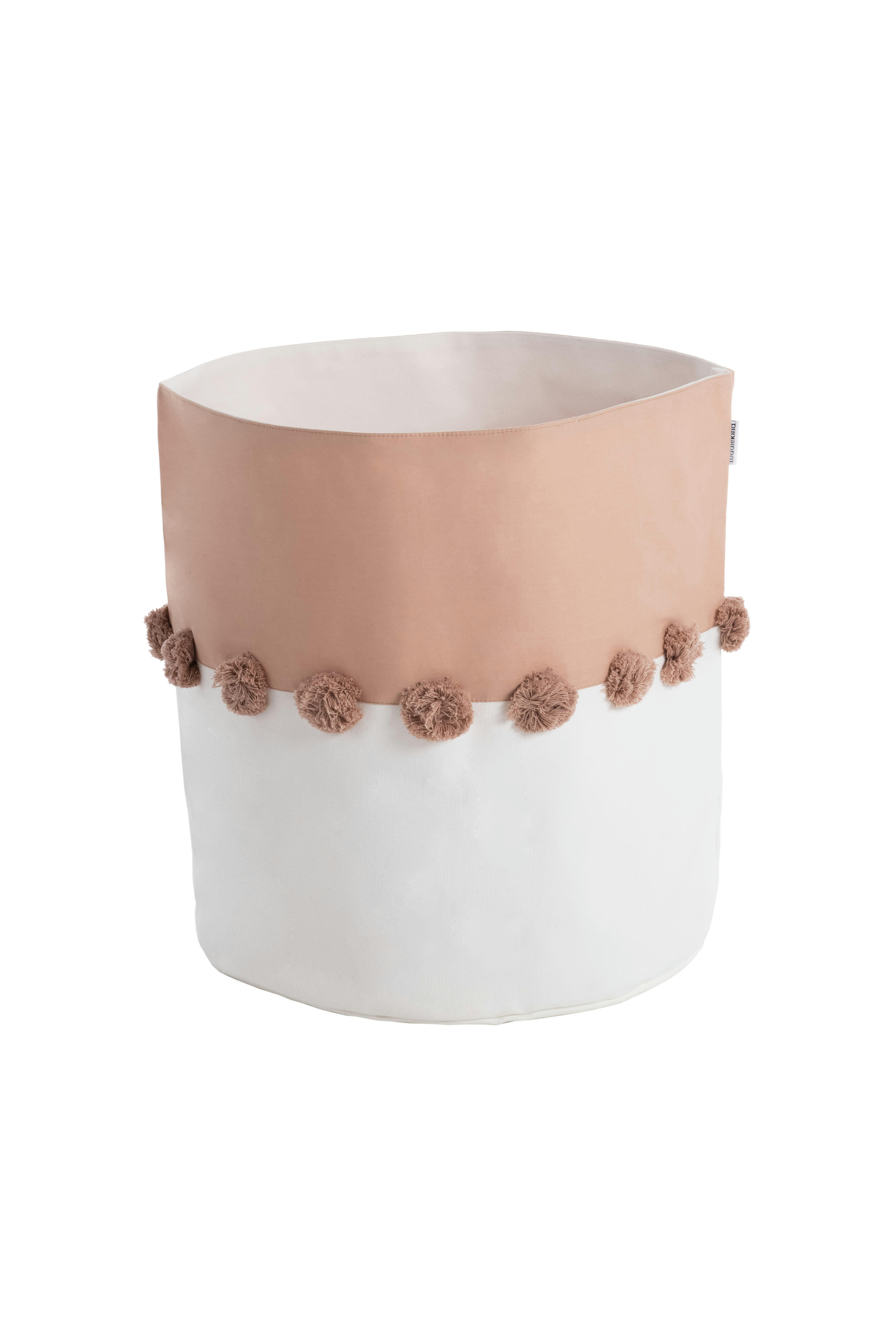 - Paniers de rangement en coton 100 % rose 37x40cm