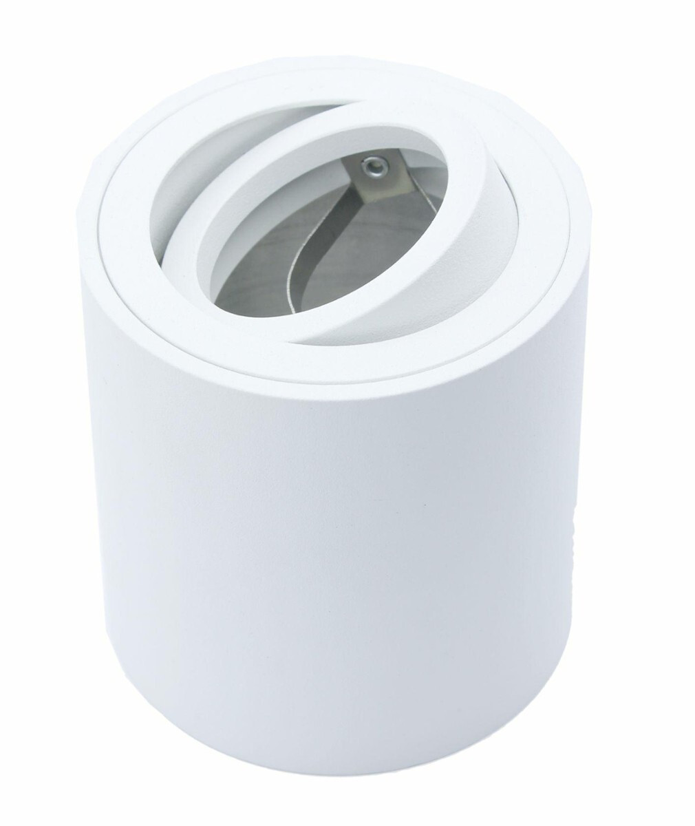 Spot okrągły biały CORTO 1xGU10x10W wym:8,5x8x8cm IP20 IdeaLED