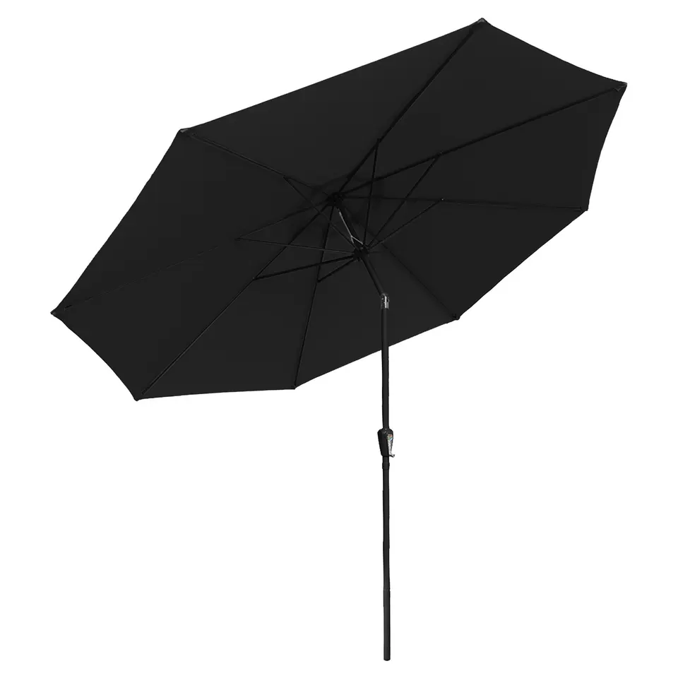 Happy Garden Parasol HAPUNA - Zwart - Aluminium