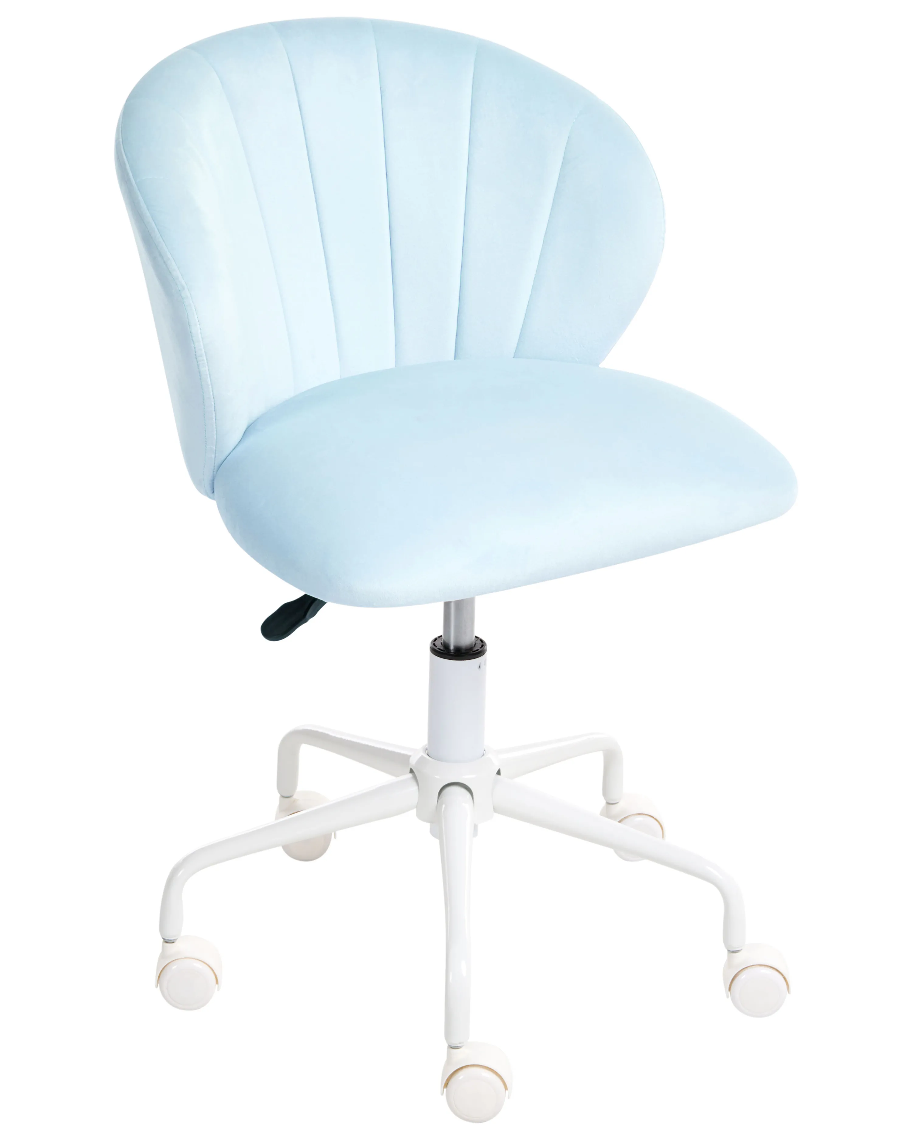 Desk Chair CHEERFUL Velvet Light Blue