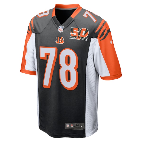 Men's Cincinnati Bengals Anthony Munoz Nike Black 50th Anniversary Retired Player Game Jersey