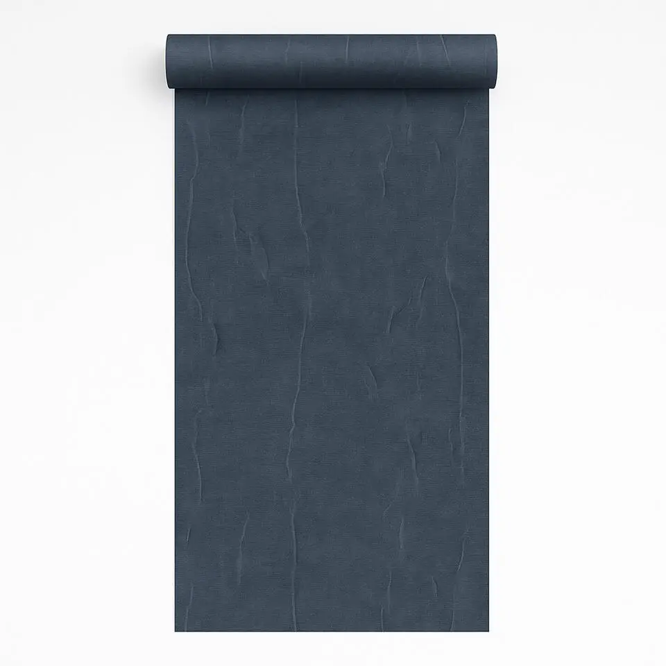 Dutch Wallcoverings Vliesbeh. Renaissance watermarked fabric - blauw - 10mx53cm