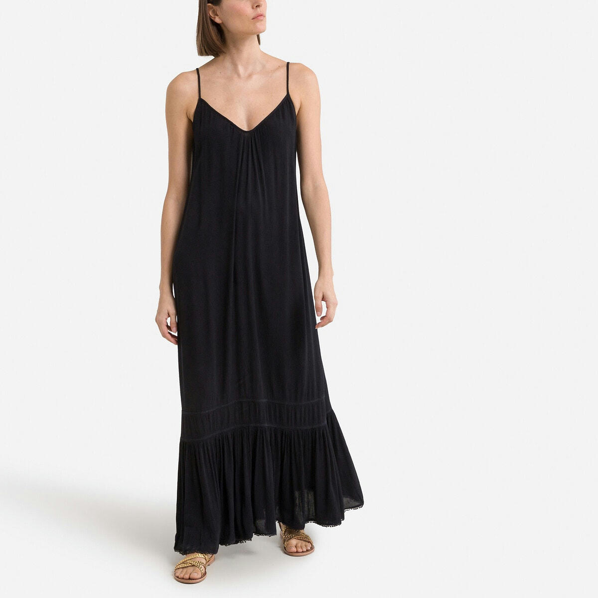Robe longue à bretelles Cami