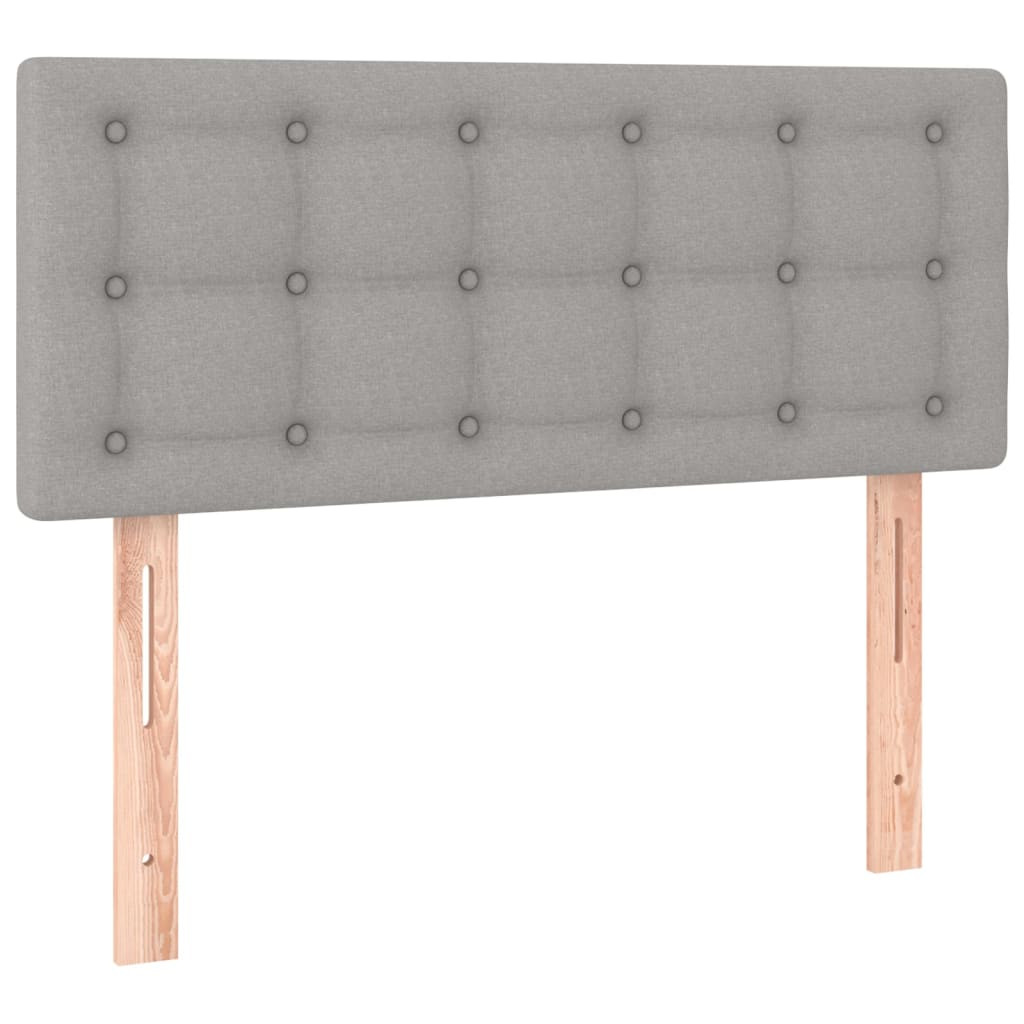 Wezgłowie Szary 100 x 5 x 78/88 cm Tkanina vidaXL
