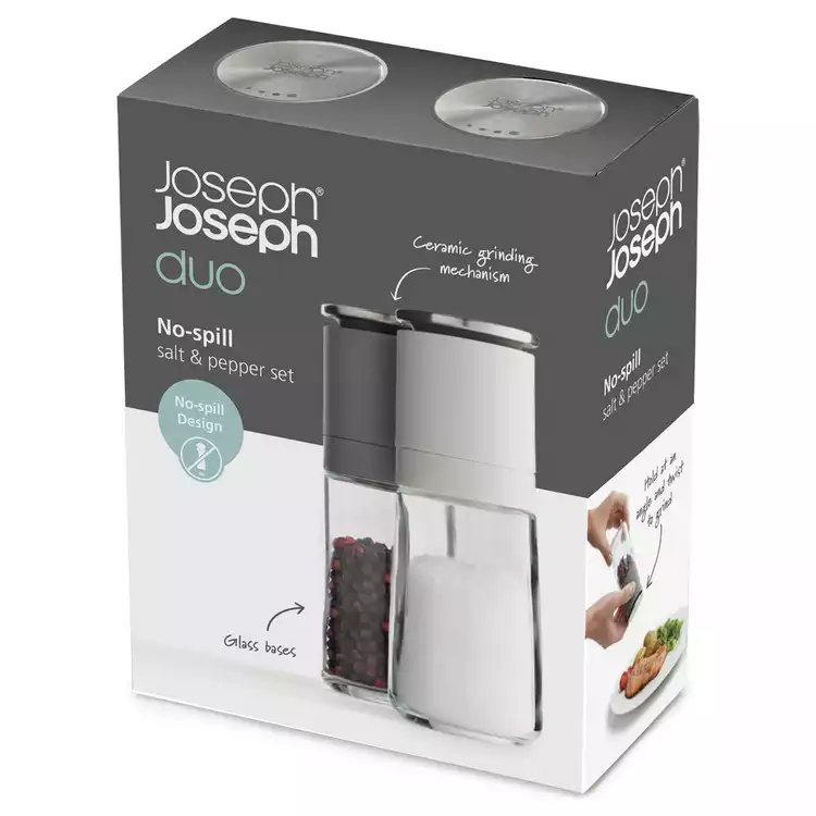 Joseph Joseph Duo No - Spill Salt and Pepper Mill Set