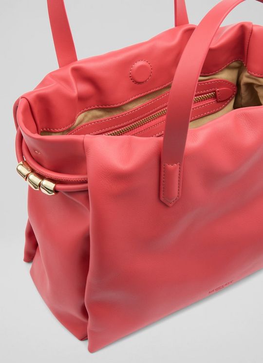 Selina Amber Leather Bead Tote Bag