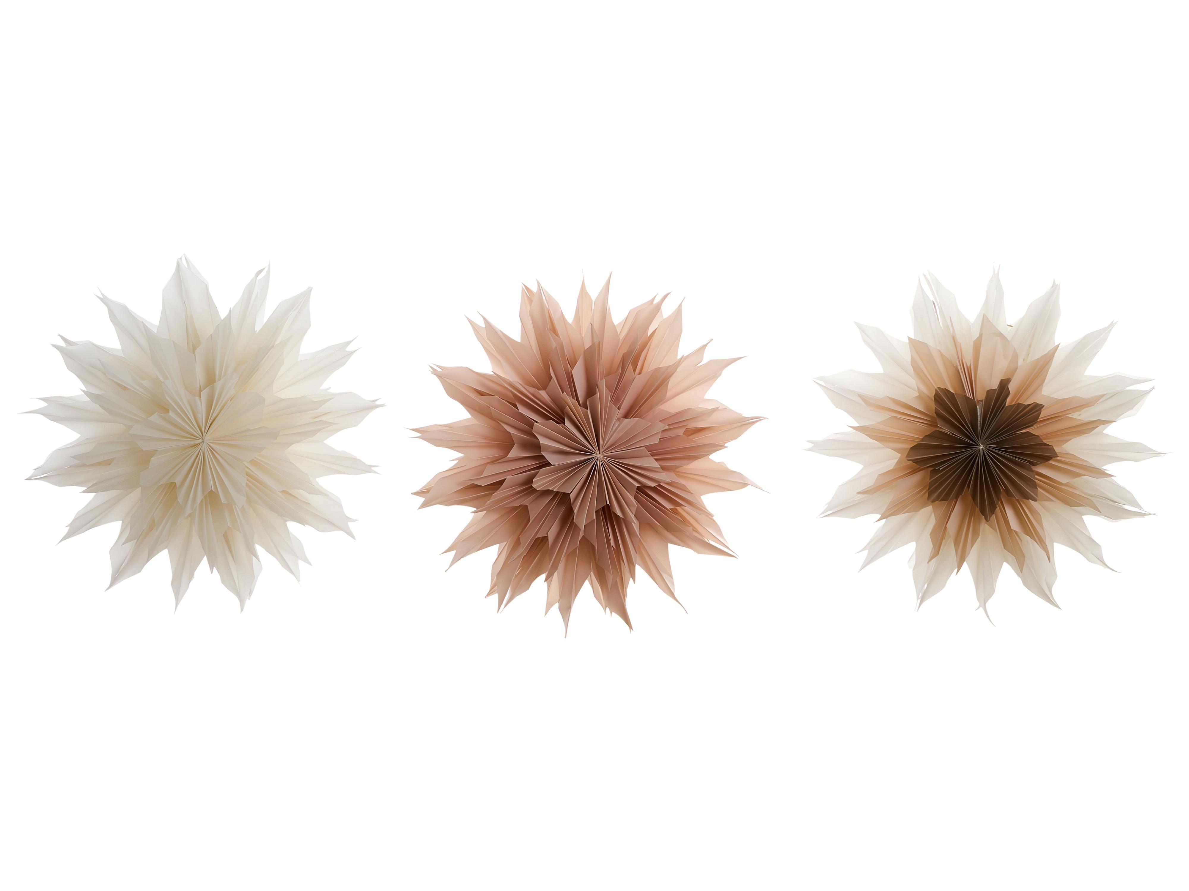 Set of 3 Hanging Decorations LED FORSAN Star 41 cm Multicolour