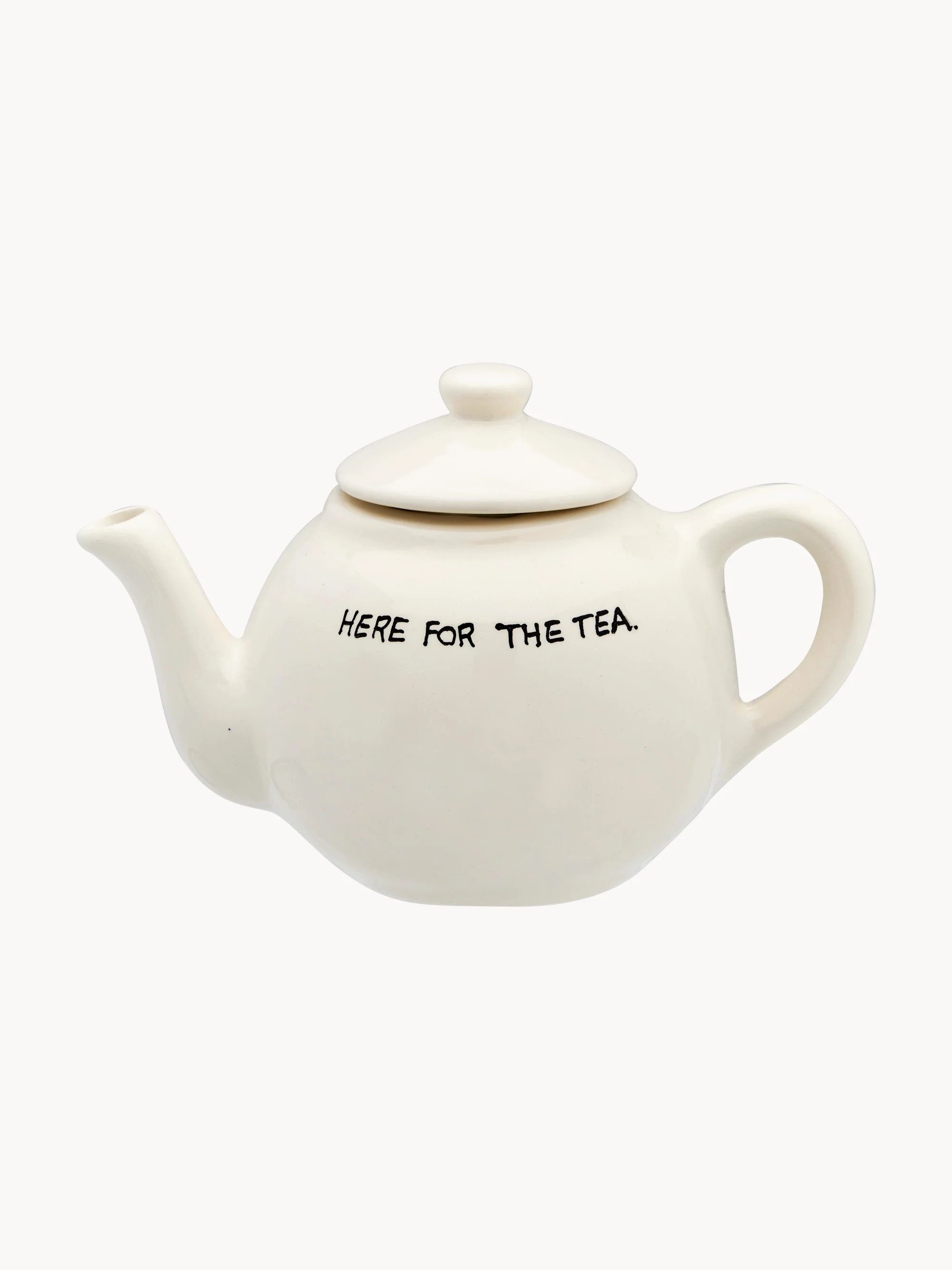 Handbemalte Teekanne Here For The Tea