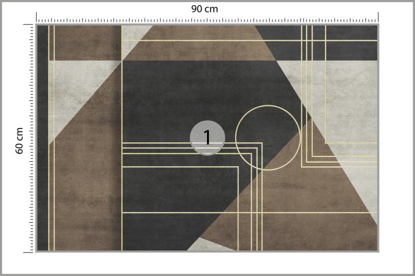 Fototapeta Nowoczesna Abstrakcja Geometryczna 90x60cm