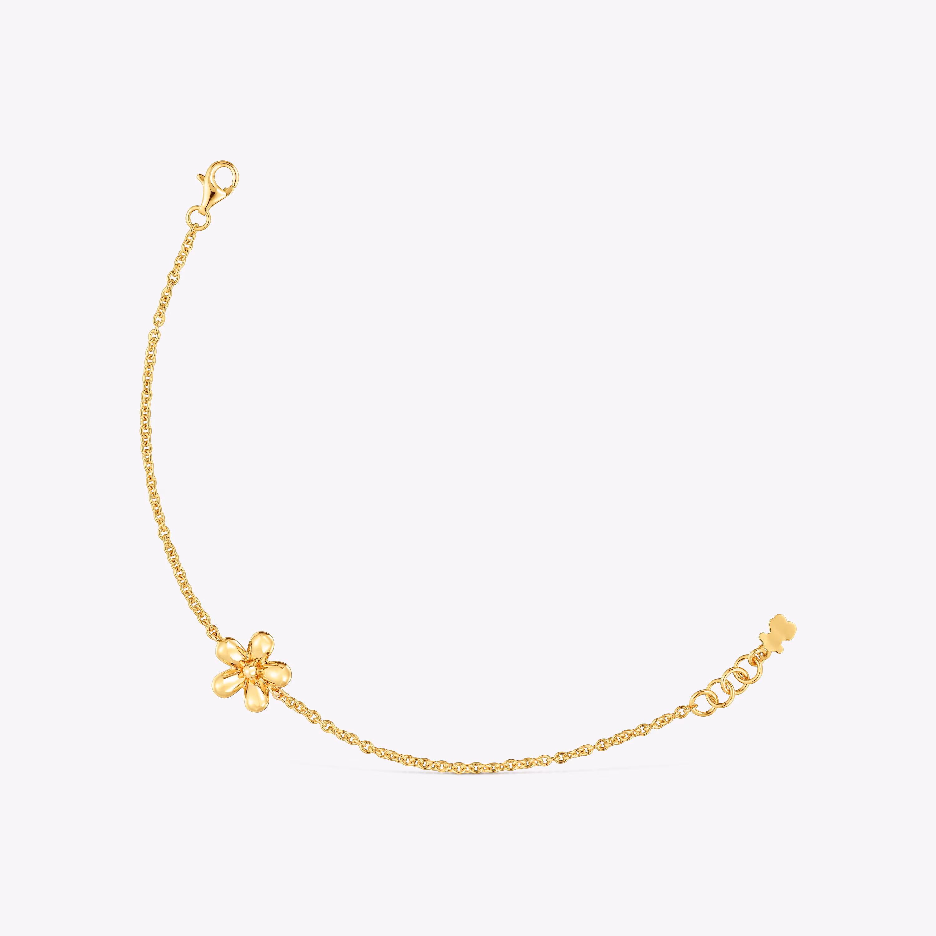 Pulsera cadena con baño de oro de 18 kt sobre plata Daisy