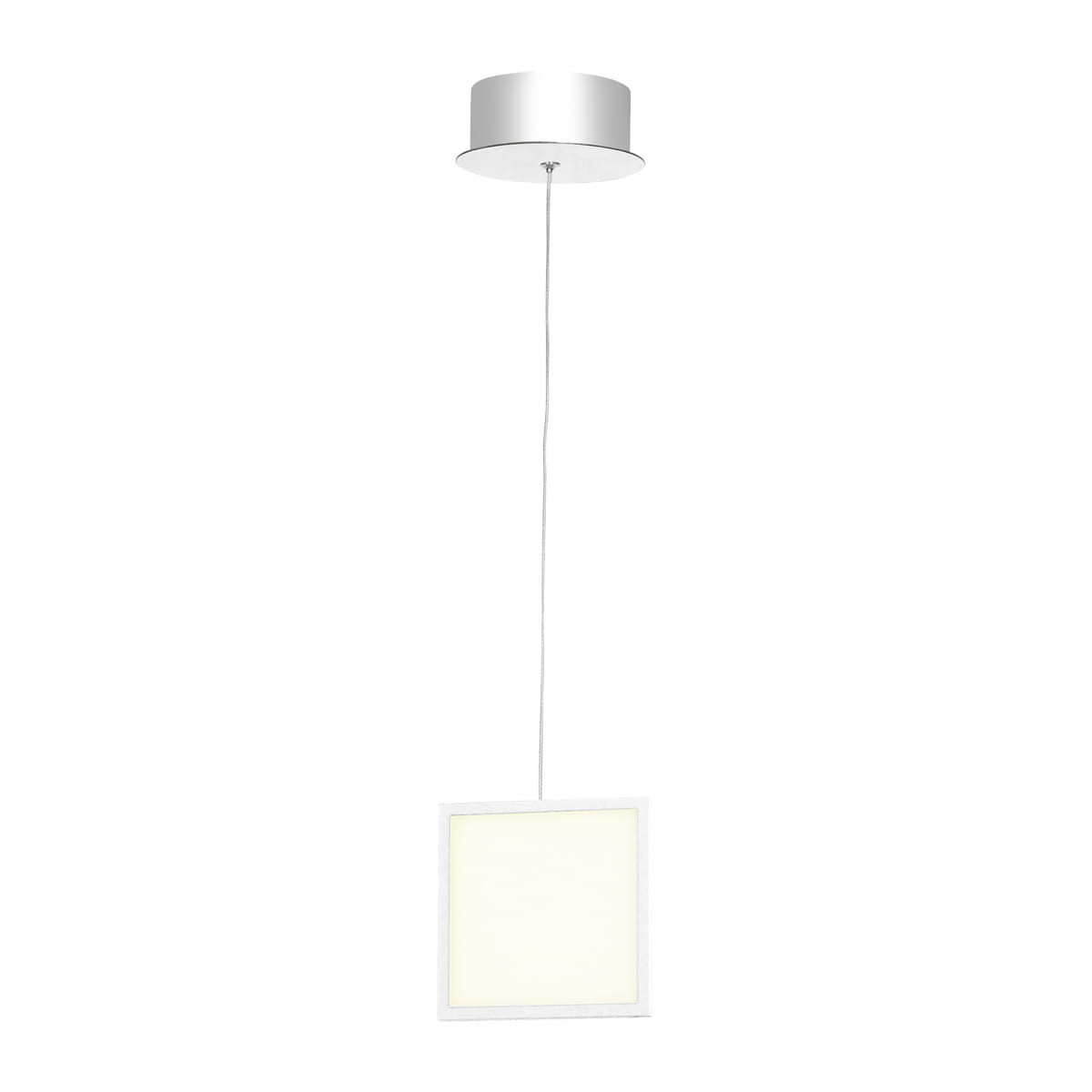 Lampa wisząca DIXON biała LED 1x7W Neutralna biel 490lm Milagro