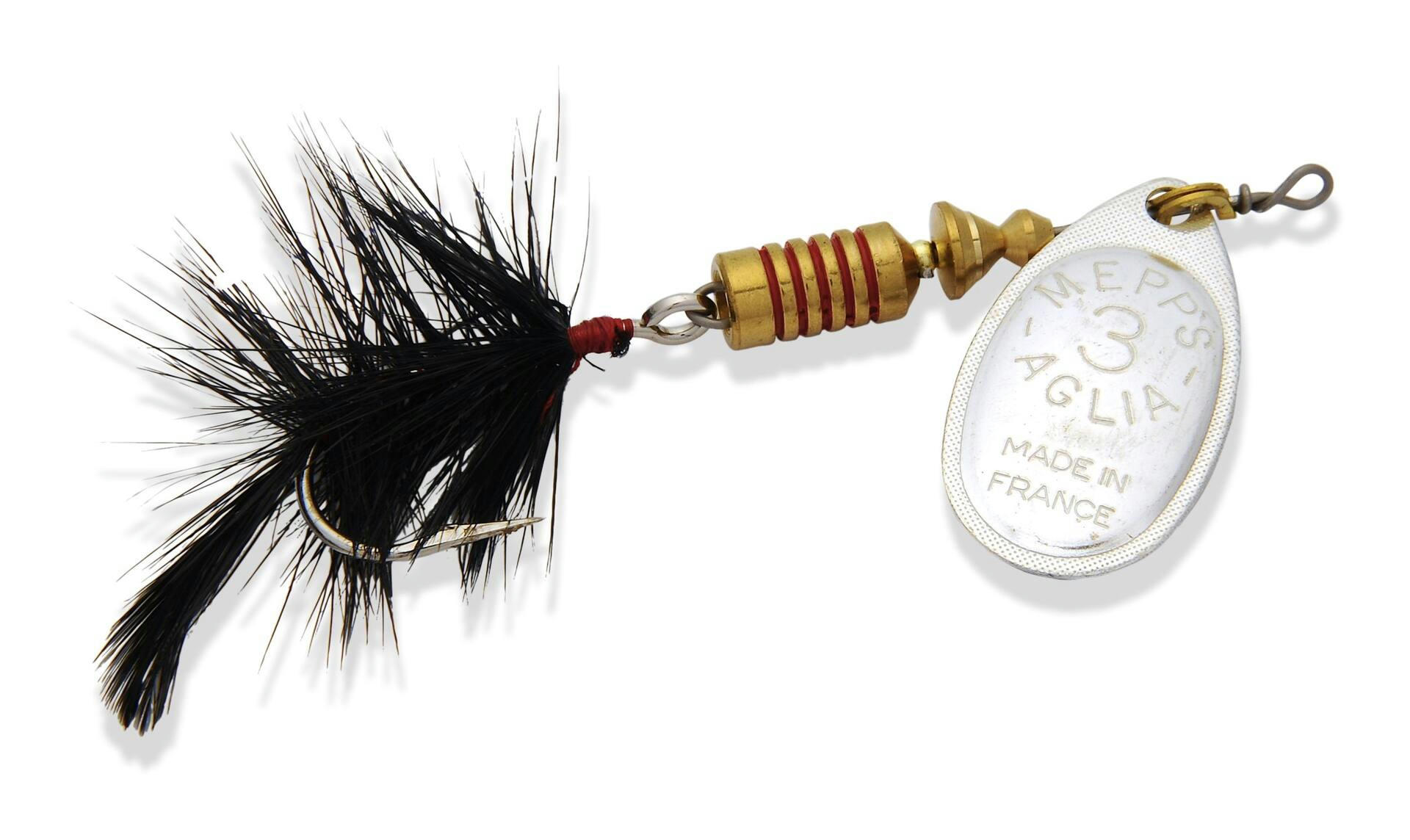 Mepps Aglia Spinner Lure with Dressed Siwash Hook, 1/4-oz