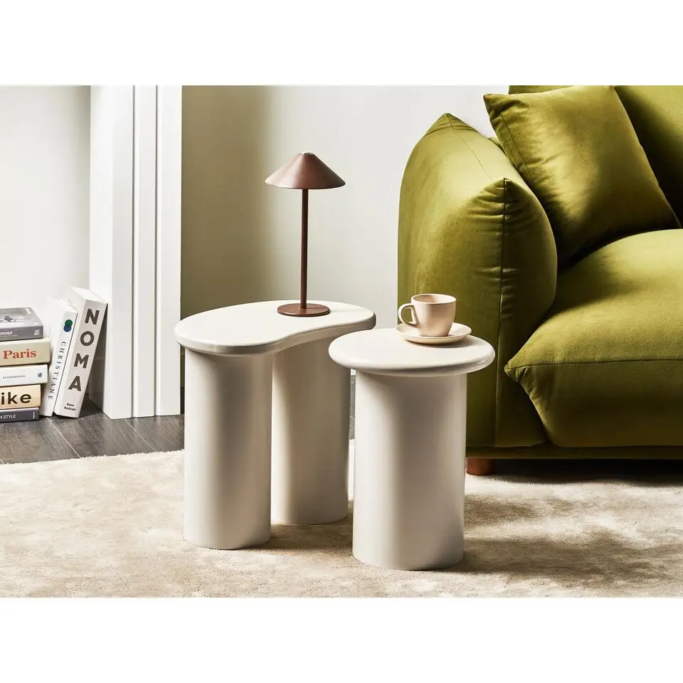 INGLIS - Bijzettafel - Wit - MDF