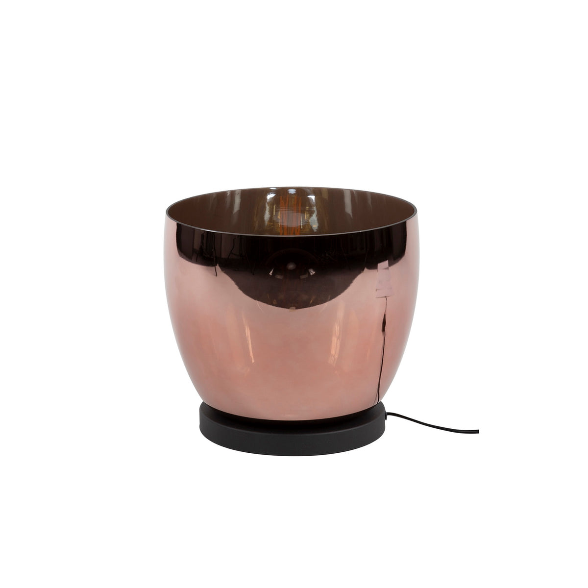 Giga Meubel Vloerlamp Up L - Koper Glas - 1-Lichts - 29x29x27cm