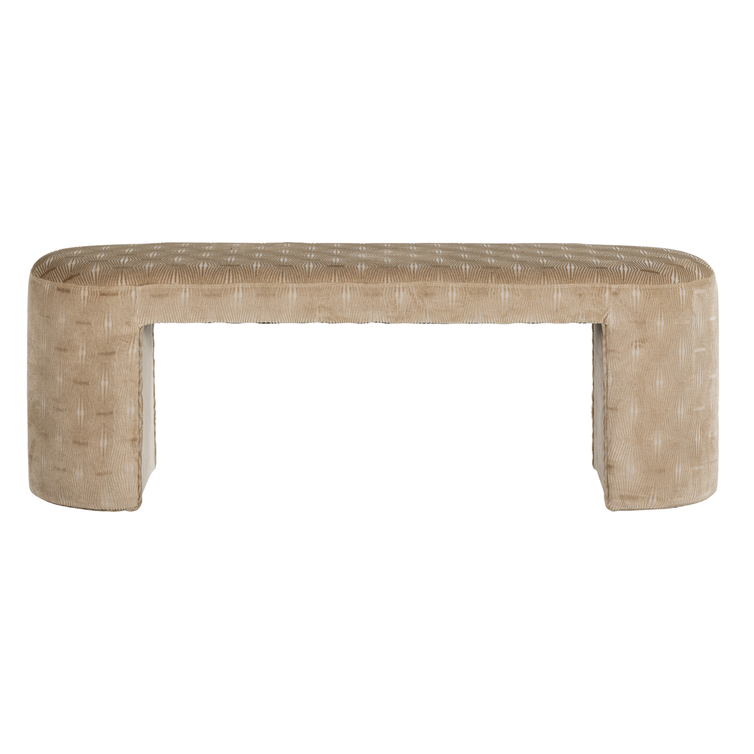 WOOOD bankje dessin Jacob - Geweven stof - Naturel - 46x130x46