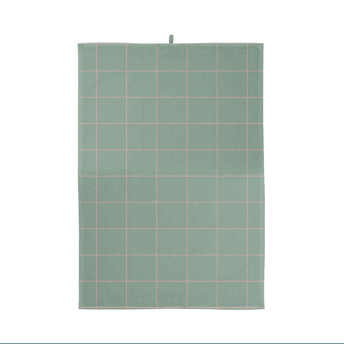 - Torchon à carreaux coton vert