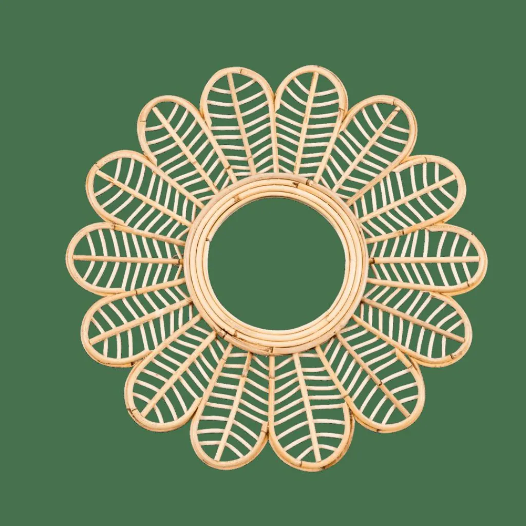 Kids|Miroirs^CASA FLOWER Miroir Naturel