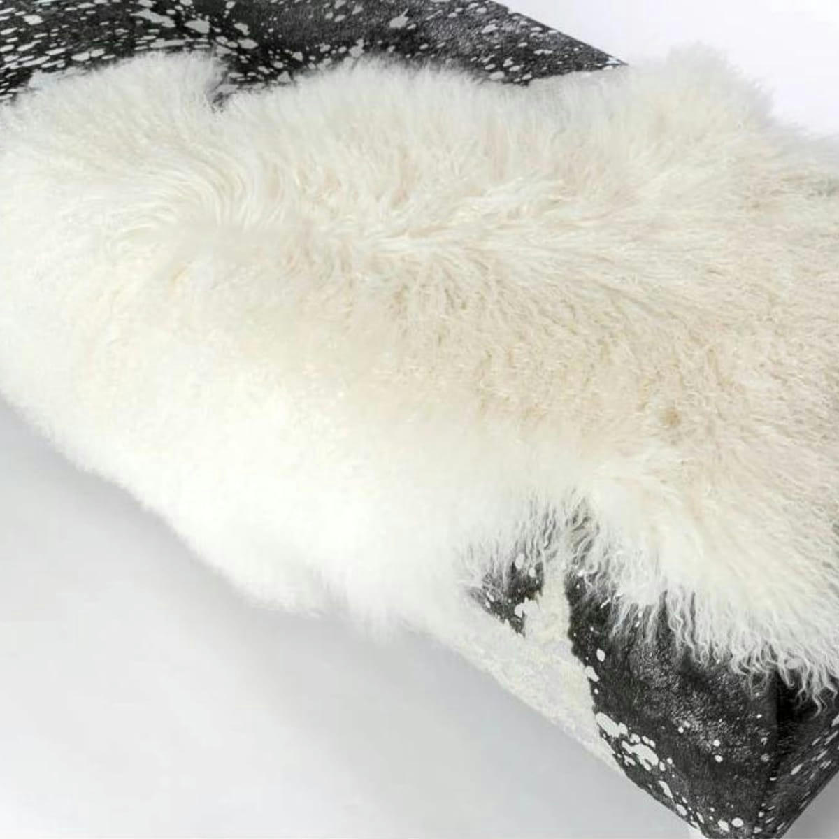 - Peau agneau du tibet blanc