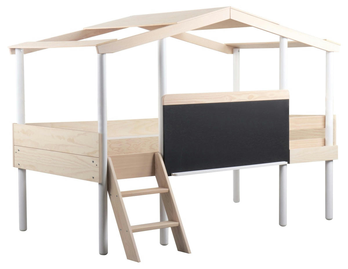 VANUATU - Lit enfant piloti      effet bois   90x200