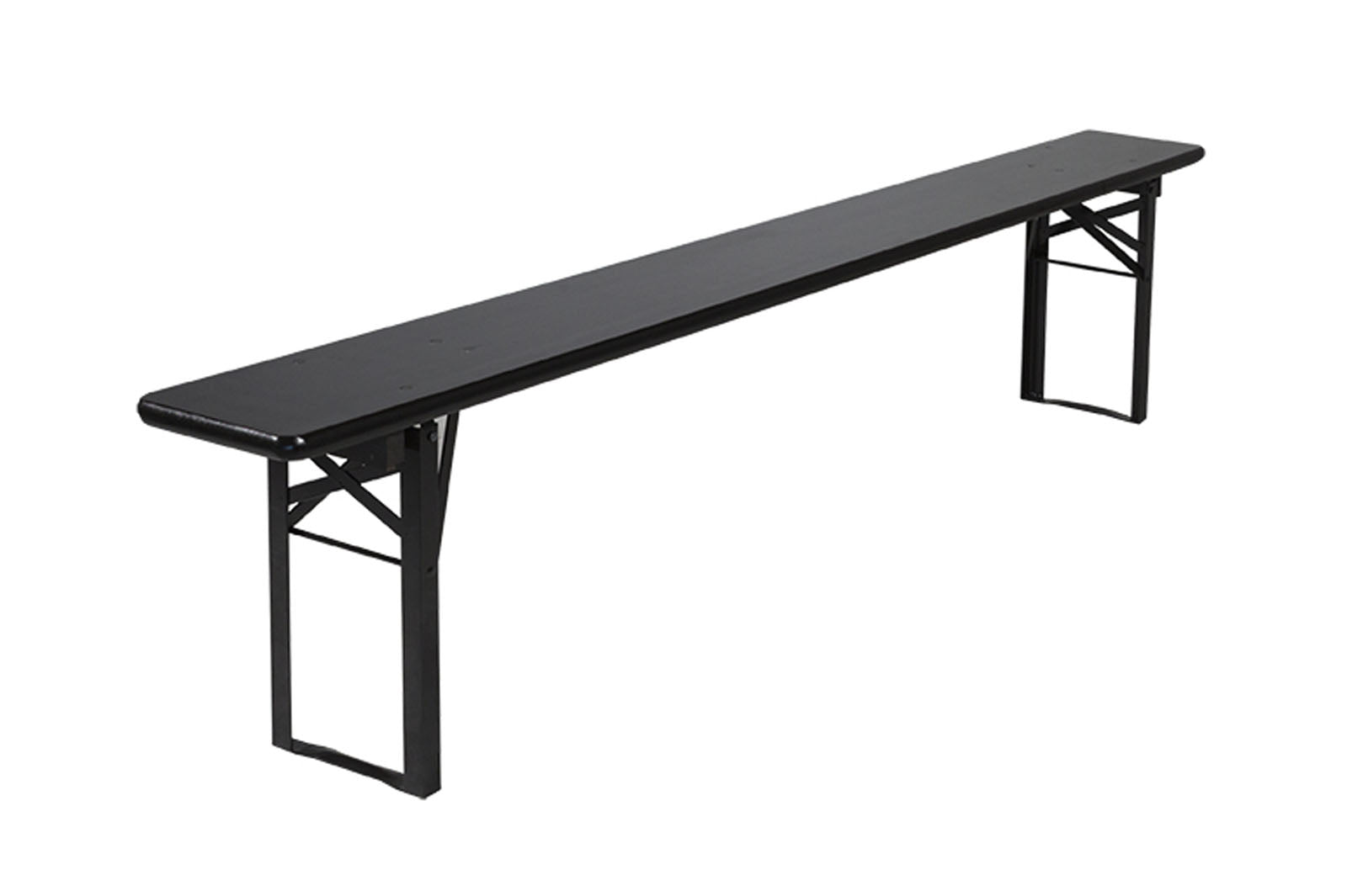 MaximaVida inklapbare bierbank Berlijn 200 x 25 cm zwart - FSC hout
