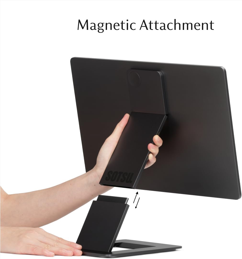 SOTSU FlipAction Elite 16 Portable Monitor | 4K |Super Compact | Pivot Rotate | 3840x2400 DCI P3 | 60Hz | 450 Nits | Full Metal CNC | Perfect Match for Mac and Windows (Space Black)