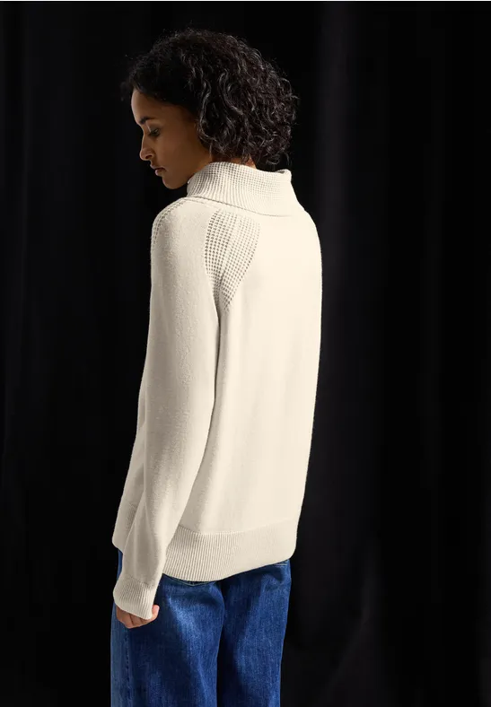 Pullover mit Stehkragen