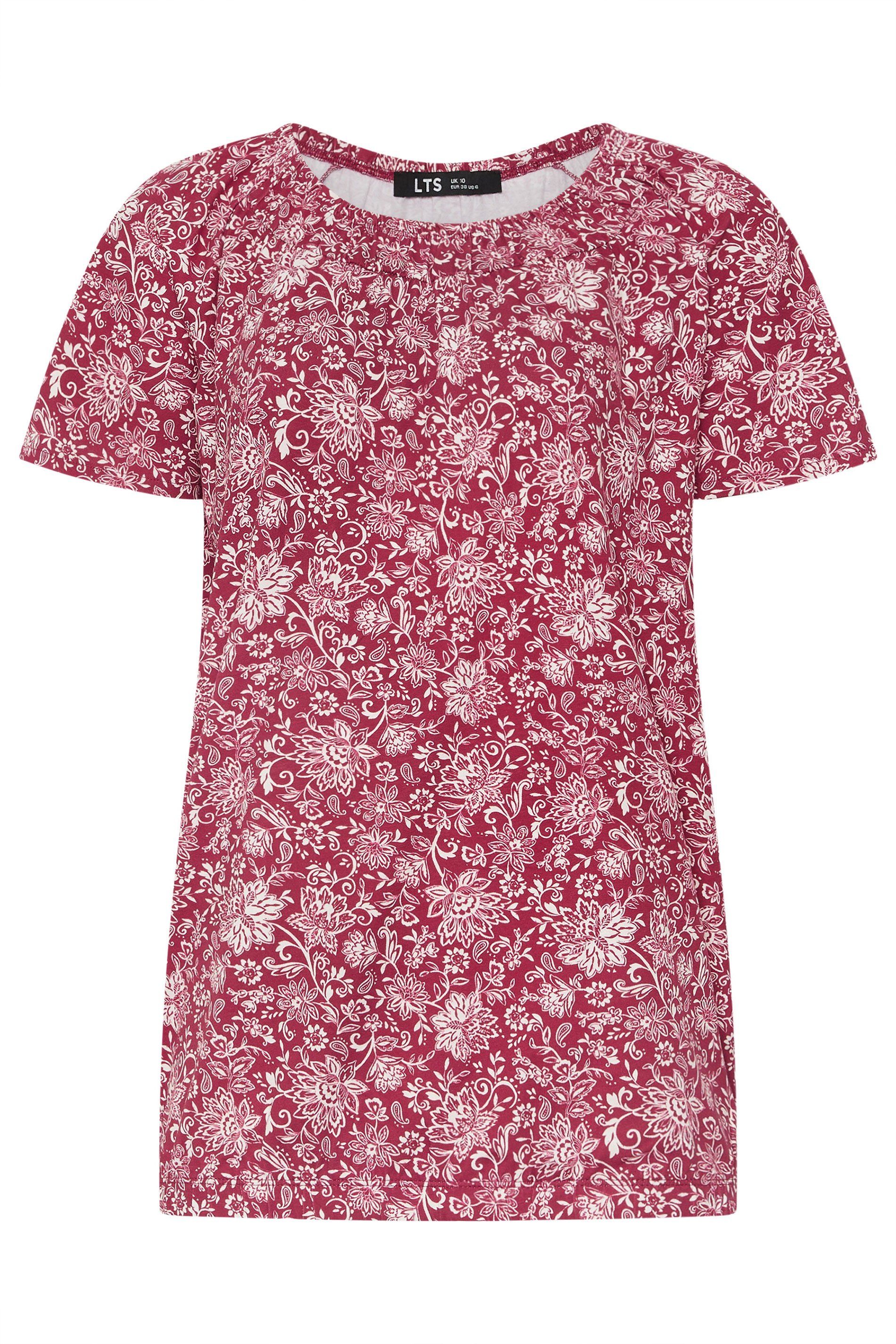Long Tall Sally Tall Paisley Bubble Hem T-Shirt