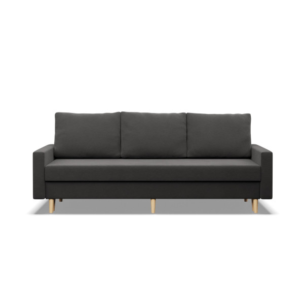 Kanapa, sofa rozkładana z funkcją spania szara
