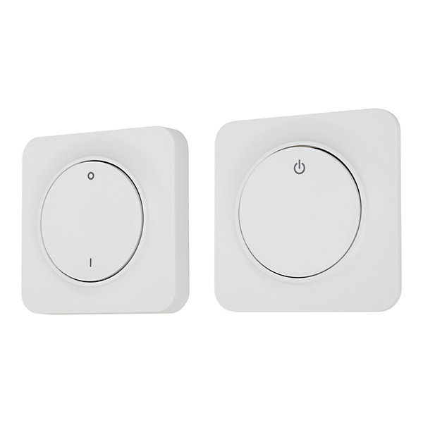 Interrupteur sans fil Jacobsen Espen blanc composable