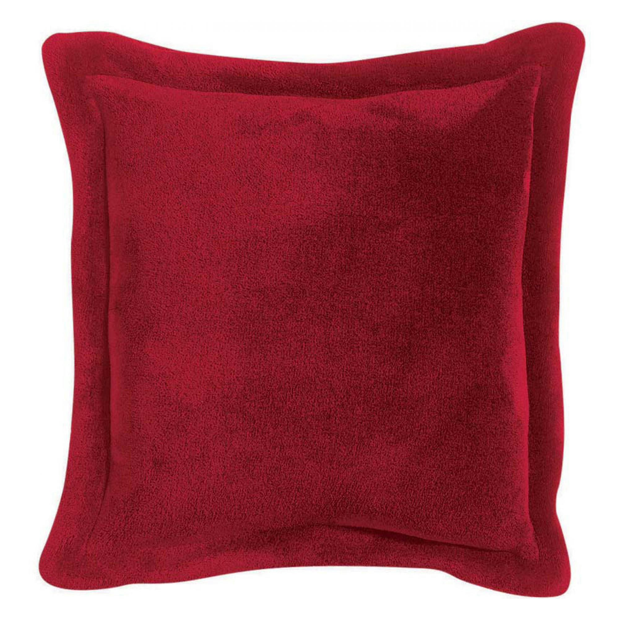 TENDER - Coussin  en polyester rubis 50 x 50