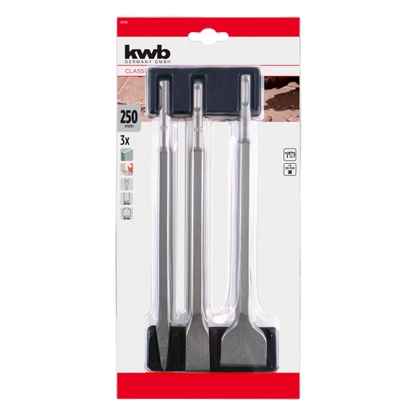 Meißel-Set »KRAFTFIXX«, SDS MEISSELSATZ 3-TLG, 250mm