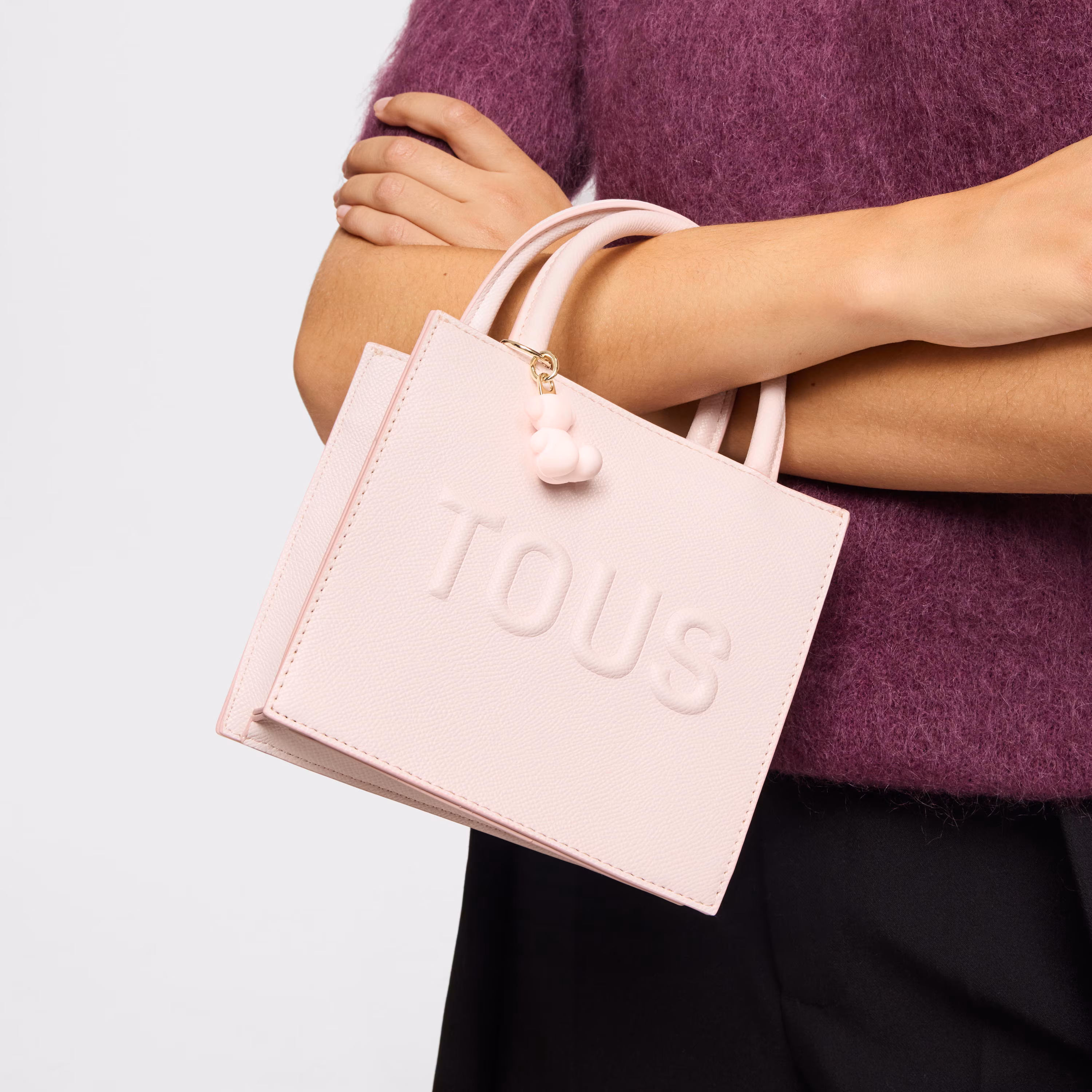 Bolso mini cube rosa claro TOUS Brenda